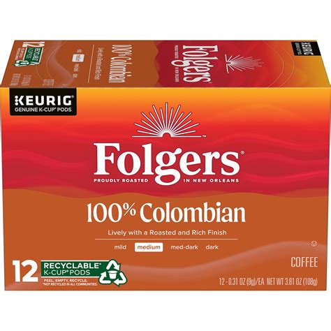 folgers colombian coffee k cups